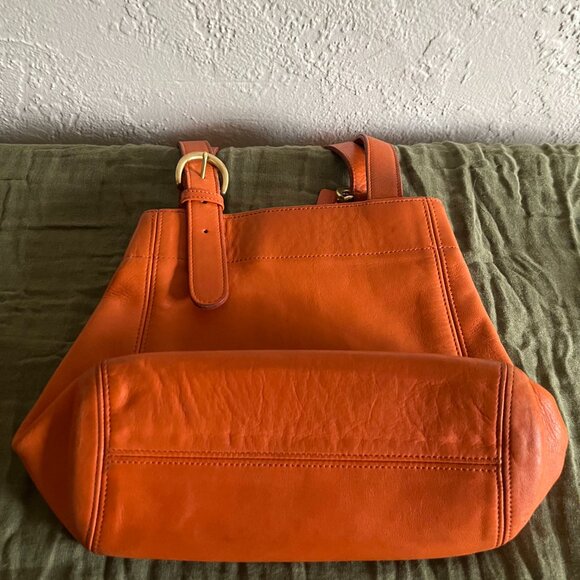 Coach Vintage 4157 - Orange Leather Bag - Picture 9 of 13